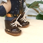 革細工  丸ブーツ　一足　miniature boots.