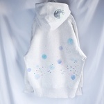 手描き 月とネオンパーカー   men's