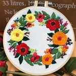 15花柄m可愛い刺繍キット　刺繍　