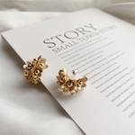 metal flower hoop pierce