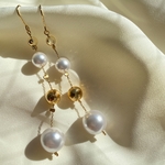"Sienna" パール×ゴールドシンプルピアス