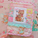 hana*ハンドメイド★パッチワークレトロアニマルマルチケースＳサイズ♪通帳ケース母子手帳ケースにも