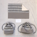 再販❁受注製作❁アルテック柄ランチ3点セット　GRY