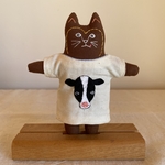 牛を着た猫　ぬいぐるみ