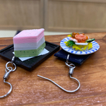 ひな祭り寿司ケーキと菱餅のピアス　