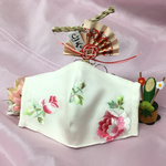 ③手刺繍の華【一点】＊シルク刺繍