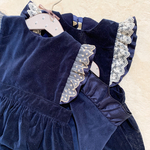 back ribbon dress ♡ ベロア