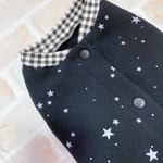 犬服M 星空 吊り裏毛 バックオープン(背中開き)✨送料無料✨