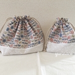 お弁当袋&コップ袋セット＊admiファブリック使用