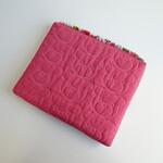 7様専用◇いす用座布団◇くまステッチPink×カラフルリンゴ　