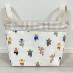 🧸ショッピングベア抱っこ紐ポーチ　抱っこ紐バック ベビーカーバック　エルゴ　デコレクションズ　ハンドメイド　くま　ママベビー