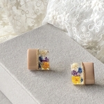 𝕜𝕦*𝕞𝕠𝕞𝕠𖦥⚘𖡡𖤣カラフル フラワー Shikakkei no naka no hana レジン パール ピアス 母の日