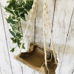 プラントハンガー　苔玉入れにも♡ 竹流木　ハンドメイド　インテリア