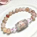 【みるく様専用ページ】桜瑪瑙の天珠型のブレスレット🌸🌸