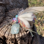 水色のココペリシーグラスネックレス