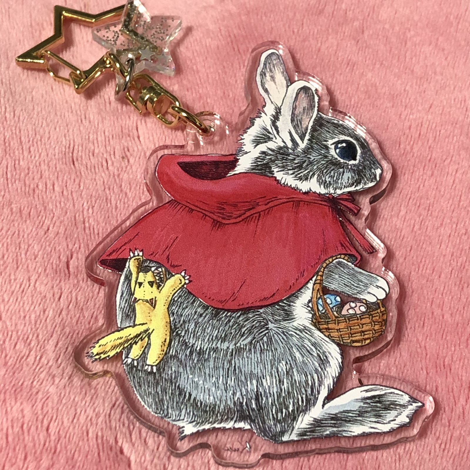 赤ずきんうさぎのキーホルダー - SORARUNA'S GALLERY | minne byGMO