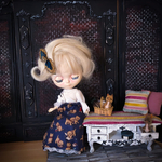 ＊残りわずか「横30cmロングver」撮影ボード　ブルックリンカフェ　レンガ調　ドールハウス壁　1/6 サイズ　blythe momoko ドールハウス　などに　送料無料