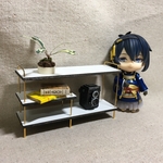 ミニチュア家具　ローボードホワイト（キズあり）