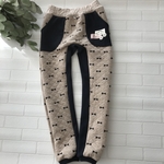 【size130】キルトニットの暖かplayパンツ