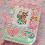 hana*ハンドメイド★パッチワークレトロアニマルマルチケースＳサイズ♪ハローベイビー通帳ケース母子手帳ケースにも