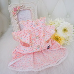 ❀Love Heartワンピース（Pink)❀犬服