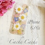⑥ピンクローズピタルの押し花iPhoneケース