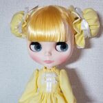 チャイナ風ワンピース(黄色)　ブライス リカちゃん　ARomantic　