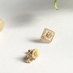 gold lace イヤリング/ピアス 