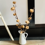 コットンフラワー♡ブラウンコットン♡テディベア♡ドライフラワー♡綿花♡枝付き♡