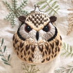 まるごとベンガルワシミミズクのがま口 A