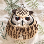 まるごとベンガルワシミミズクのがま口 B