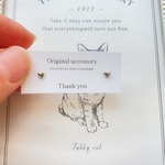 silver 小さすぎるハートピアス　樹脂ピアス