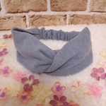 【再販】ふわふわニットのあったかヘアバンド