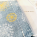 ✈️大きめマスク、グレイッシュブルー、花✨マスク、立体マスク、花柄マスク、春夏マスク、秋冬マスク