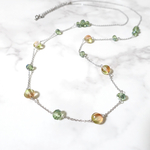 かぼちゃビーズのロングネックレス