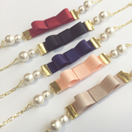 グログランribbonブレスレット