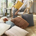 かぎ針編みニットクッションカバー/Knit series