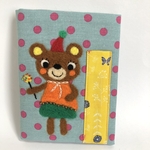 A6クマのノートカバー