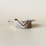 【限定１点】 TRIO マンシェットブレスレット (Gray/Yellow/Purple/Lilac/Gold)