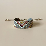 【限定１点】 TRIO マンシェットブレスレット (Gray/Yellow/Pink/White/Black/Gold)