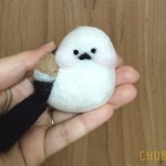 【受注製作】シマエナガさんのブローチ