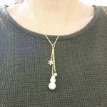ピュア雪だるまＹ字ロングネックレス