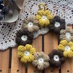 もこもこお花リース❁︎ハチミツラテ