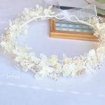 ホワイト×ゴールド ♡ ベビー キッズ ♡ 花冠 