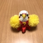《再販》チアダン♡応援セキセイインコちゃん（レッド）