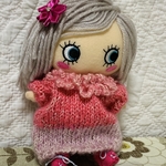 イーマリーちゃんニットワンピ(ワンピース・濃ピンク×薄紫)(kirry123jkさま専用ページ)