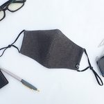 men's 綿ニットマスク Rib knit