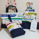 新幹線柄 入園・入学3点セット