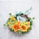 笑顔こぼれる花園リース（アーティフィシャルフラワー）
