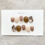 autumn nuance nail  *秋ネイル,ﾆｭｱﾝｽﾈｲﾙ,ﾐﾗｰﾈｲﾙ,ｸﾘｱﾈｲﾙ,ﾌﾞﾗｳﾝﾈｲﾙ